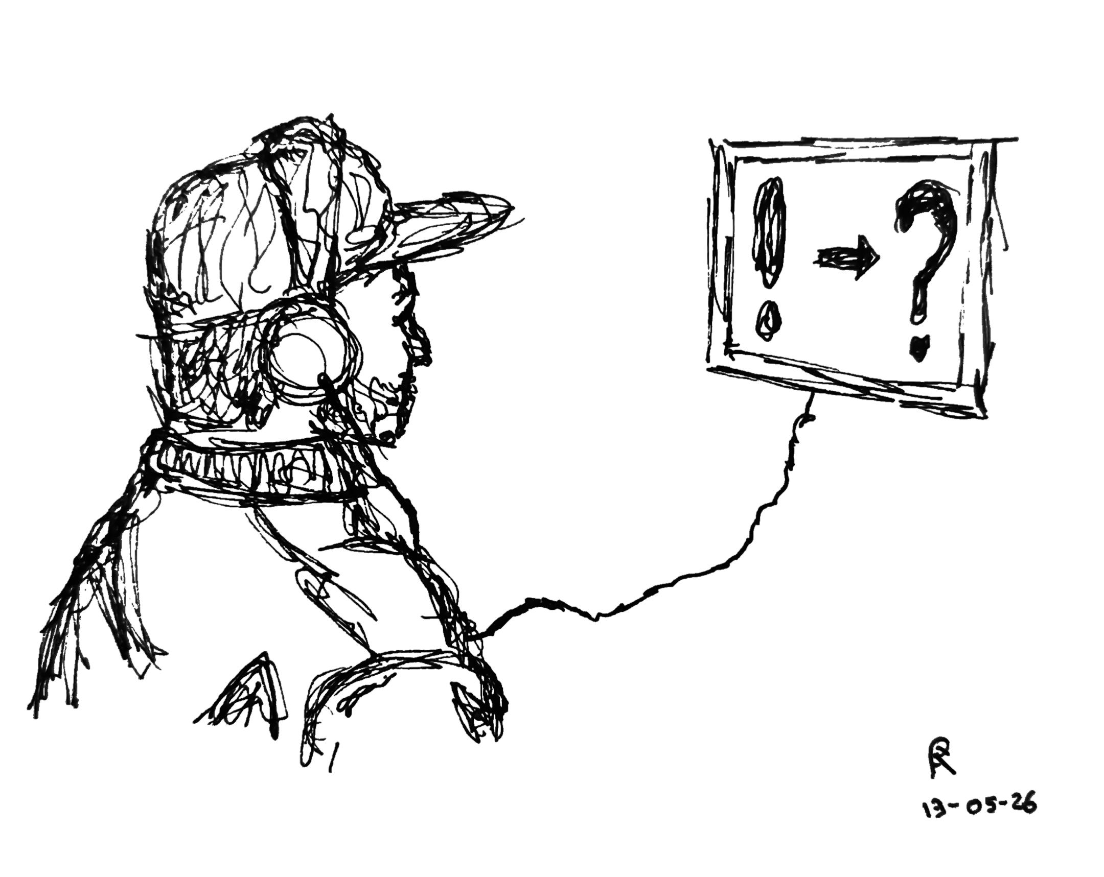 Sam at MoMA, Pen